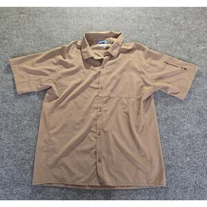 Salomon Shirt Activewear Active Dry Advanced Skin Tan Mens XL Running, Hiking